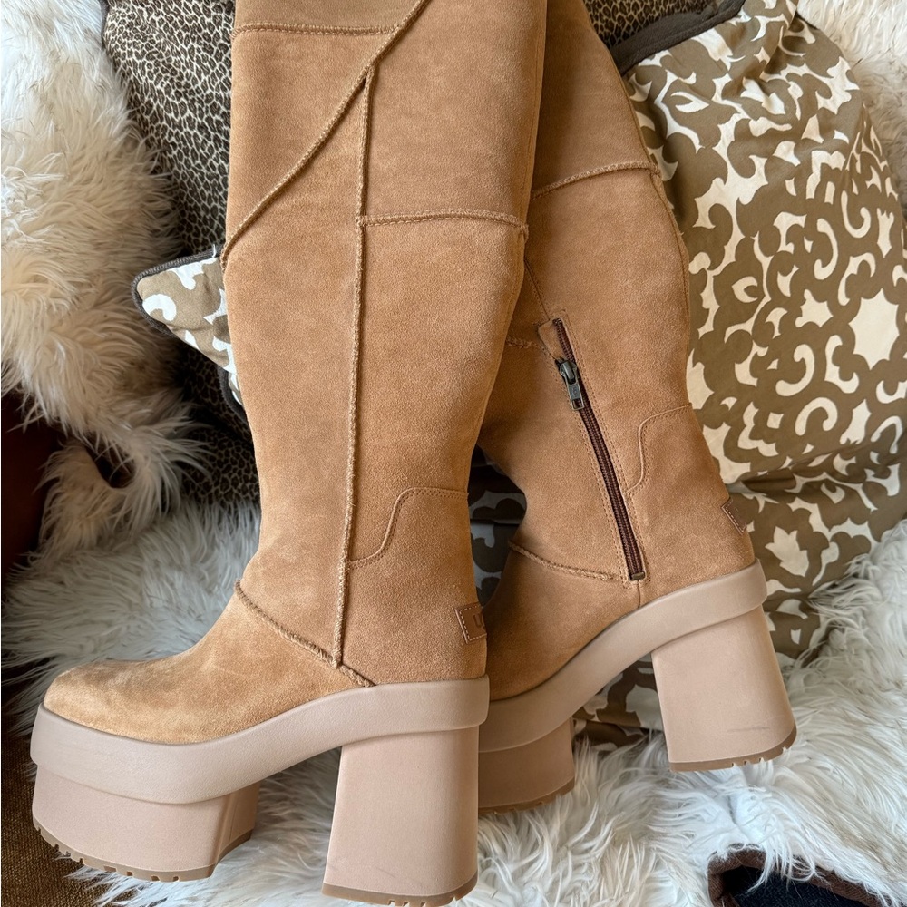 New Heights Platform Xtra Boot “Chestnut”